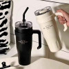 Nice Time Sitarayuri Coffee Stainless Steel Vacuum Insulated Tumbler - 20oz with Lid, Straw, and Handle