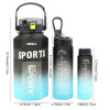 Vibrant 3-Piece Rainbow Water Bottle Set