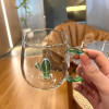 Premium 3D Transparent Heat Resistant Glass Cup - Ideal for Hot Beverages