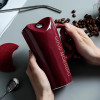 Crimson Ceramics 15 Oz Glossy Finish Mug with Straw Hole | Stainless Steel Straw Carafe
