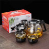 Premium Heat-Resistant Glass Teapot Set with 4 Cups