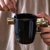 Unique Revolver Shaped Coffee Mug | Creative Gold & Silver Ceramic Cup