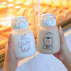 Fun Animal-Themed Kids Cartoon Water Bottle with Straw – Perfect for School!