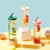 Fruit Infuser Water Bottle | Sports Drinking Bottle with Built-in Straw