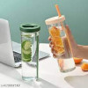 Fruit Infuser Water Bottle | Sports Drinking Bottle with Built-in Straw