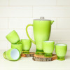 Acrylic Milky Water Set - 7-Piece Tableware Set with 6 Glasses & Jug