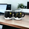 Couple's King and Queen Ceramic Coffee & Tea Mugs 400ml Set