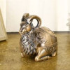 Vintage Metallic Markhor Ornament Tray - Unique Home Decor Piece
