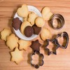 Metal Cookie Cutters Round Heart Flower Star Biscuit 12 PCS of Set