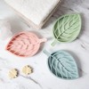 Leaf Shaped Holder With Drain Tray