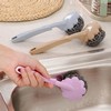Stainless Steel Wire Ball Brush With Long Handle