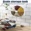 Wall Mounted 360° Revolving 6 Partition Grain Dispenser